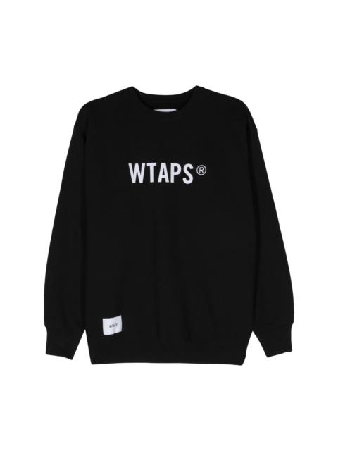 logo-embroidered cotton sweatshirt