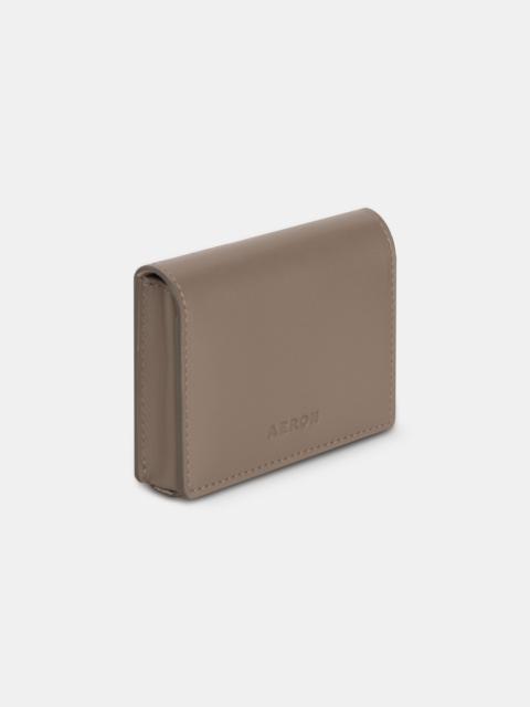 AERON RAYA
Leather flap wallet
