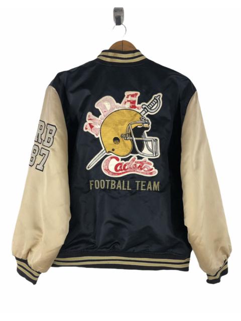 Other Designers Vintage - notre dame N.D.A Cadete Footbal Team Bomber Jacket Big Logo