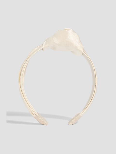 Jennifer Behr Samaya knotted satin headband