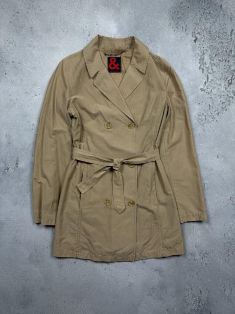 Dolce & Gabbana Vintage Dolce & Gabbana Beige Double-Breasted Trench Coat