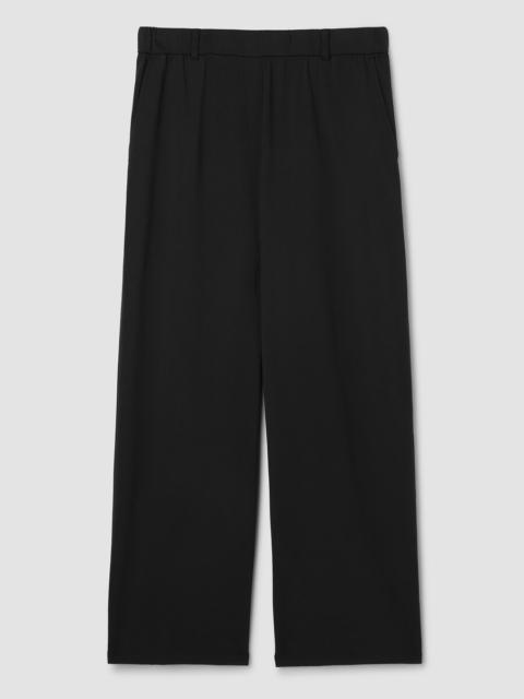 EILEEN FISHER Pima Cotton Stretch Jersey Wide-Leg Pant