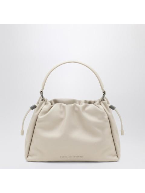 Brunello Cucinelli Brunello Cucinelli Bucket Mellow Small Ivory Bag Women