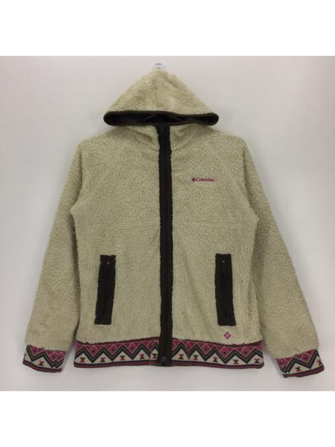 Other Designers Vintage - Vintage Columbia Native Fleece Hoodie