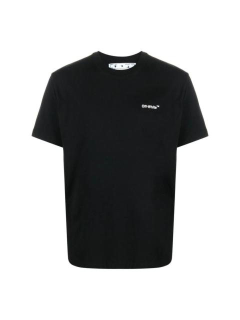 Off-White Men's Off-White Chain Arrow Logo Printing Short Sleeve Casual Version Black T-Shirt OMAA027F22JER011