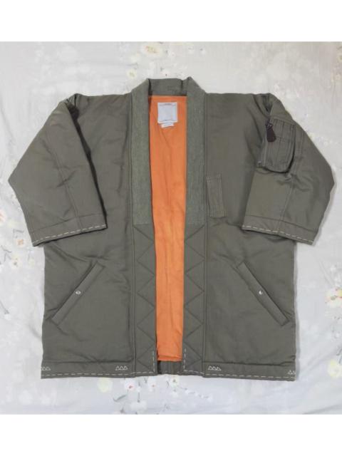 visvim visvim 17aw mud-dyed waterproof robe, down jacket