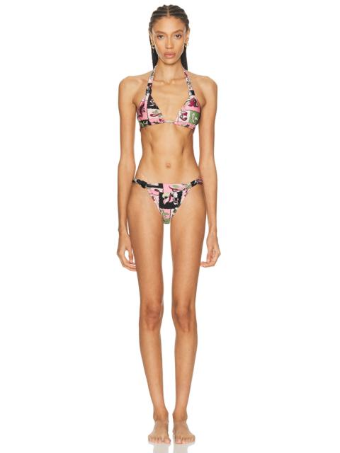 ADRIANA DEGREAS Inamorata Triangle Bikini Set