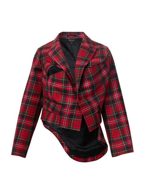 Comme Des Garçons Wool Tartan Check 1 Pattern Jacket