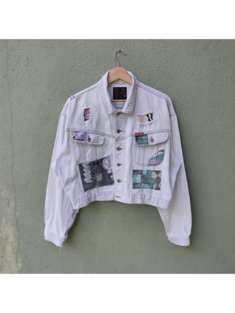 Other Designers Vintage - Vintage DAILY JEANS Patchwork Style Button Ups Rare Jacket