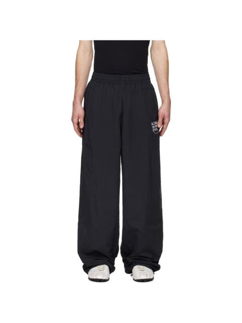 VETEMENTS Black 'Global MF' Track Pants
