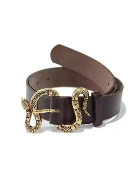Other Designers Japanese Brand - Snake Buckle Pu Leather Belt - Archive / Gothic Style - NEW