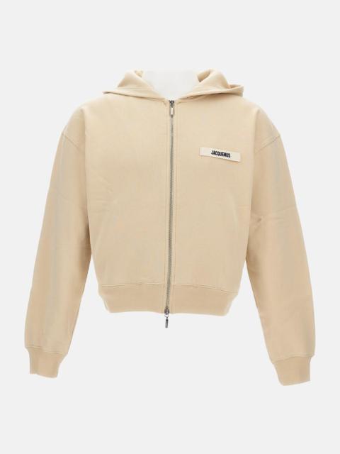 JACQUEMUS LE HOODIE ZIP GROS GRAIN