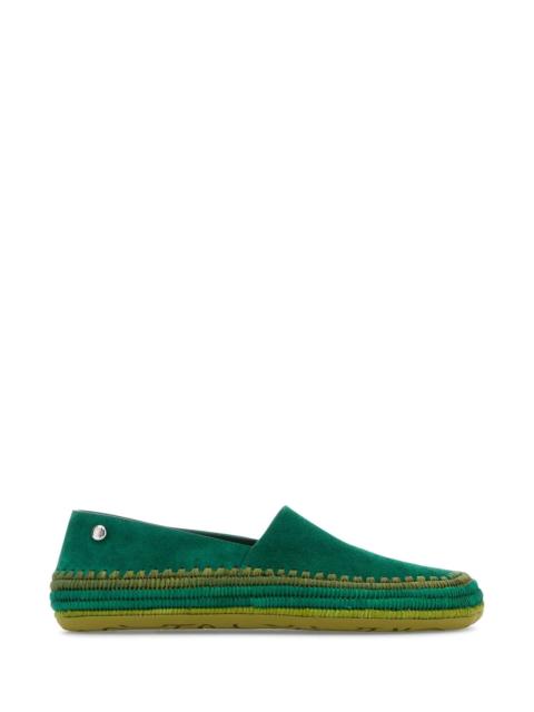 Loewe Loewe Paula's Ibiza Women Grass Green Suede Paula S Ibiza Rio Espadrilles