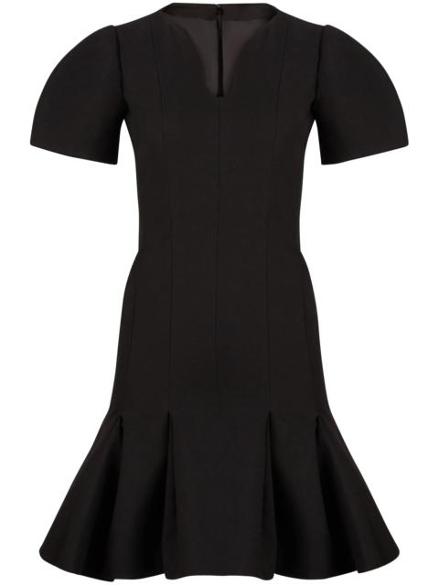 NINA RICCI peplum-hem wool dress