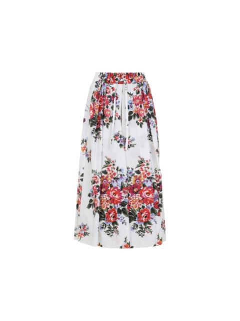 Dolce & Gabbana Flower Print Long Skirt