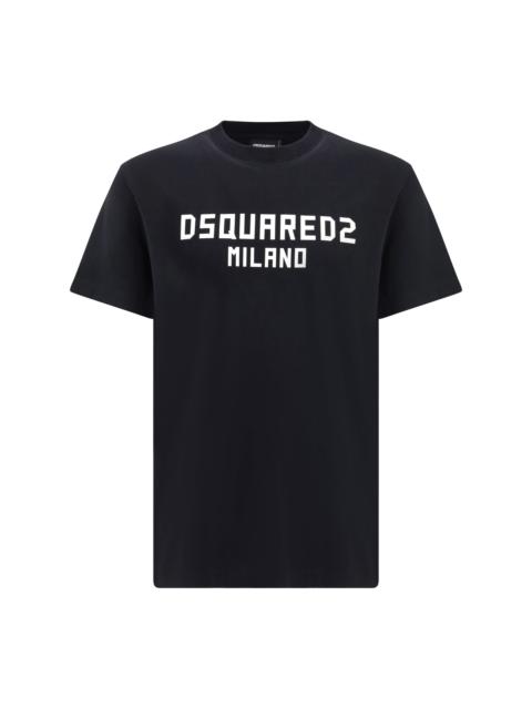 DSQUARED2 Dsquared2 Men T-Shirt With “Dsquared2 Milano” Logo Printed