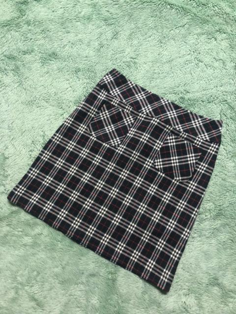 Burberry Burberry Blue Label Black Tartan Mini Skirt