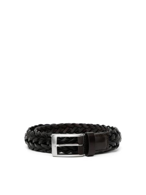 Canali BRAIDED LEATHER BELT