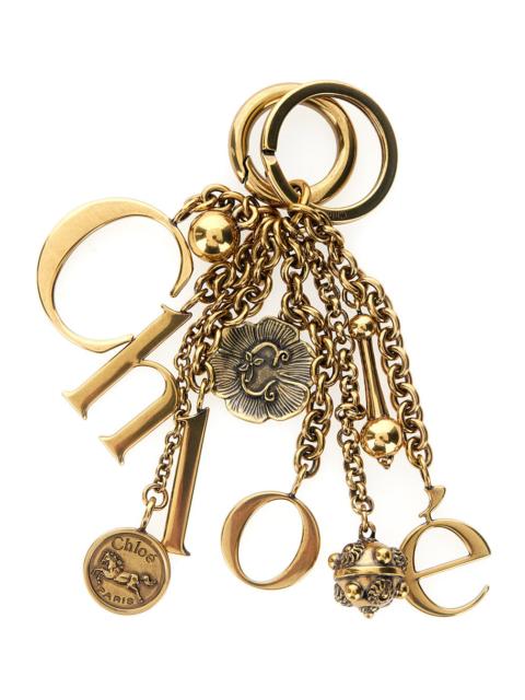 Chloé Chloé Women Gold-Colored Keychain With Chain Details And Letter Pendant In Brass Woman