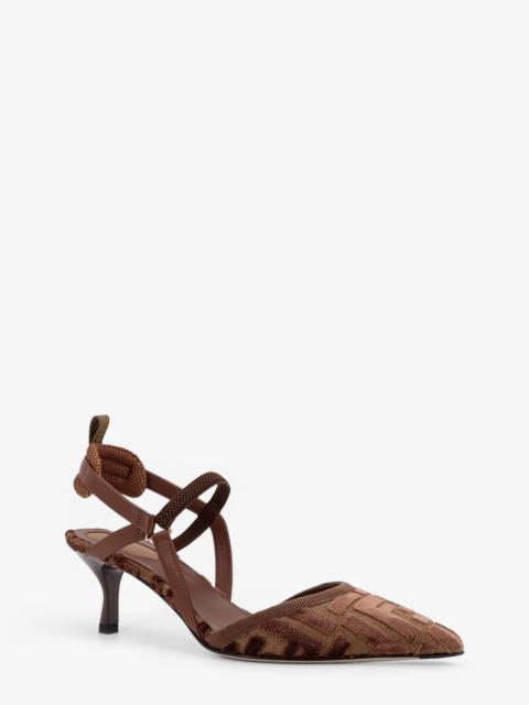 FENDI Fendi Colibrì Lite Ff Fabric Slingback