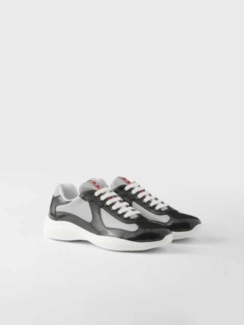 Prada Patent leather and technical fabric Prada America's Cup sneakers