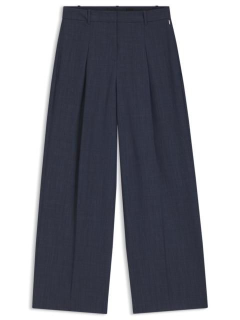 BOSS REGULAR-FIT TROUSERS IN VIRGIN WOOL