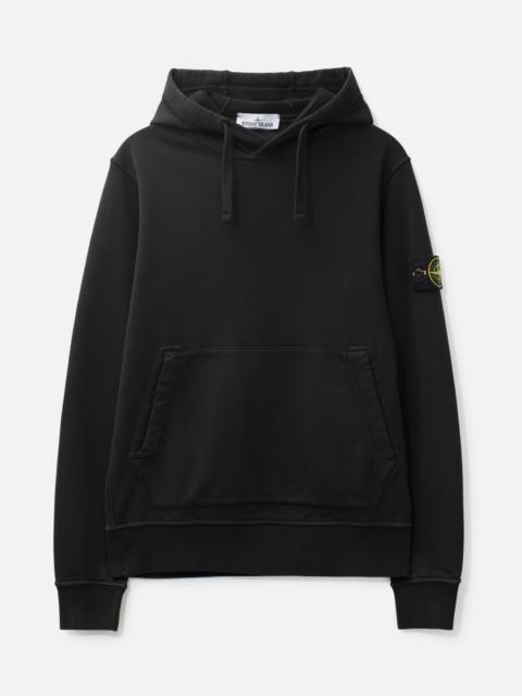 Stone Island GARMENT DYED COTTON FLEECE HOODIE