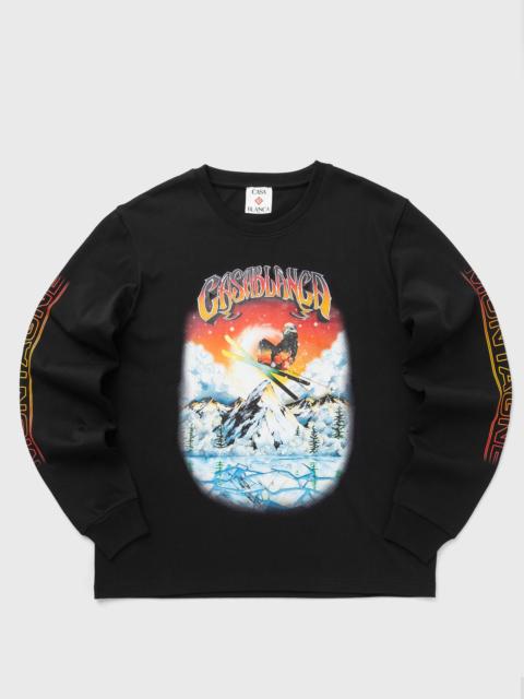 CASABLANCA SKI PRINTED LONG SLEEVE TEE