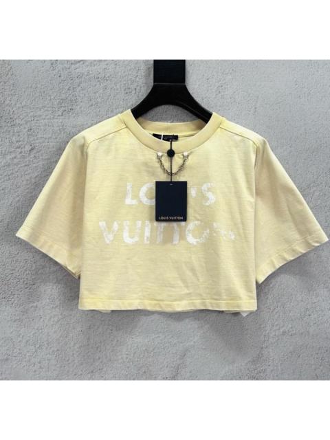 Louis Vuitton Louis Vuitton Vintage-Effect Crop Top