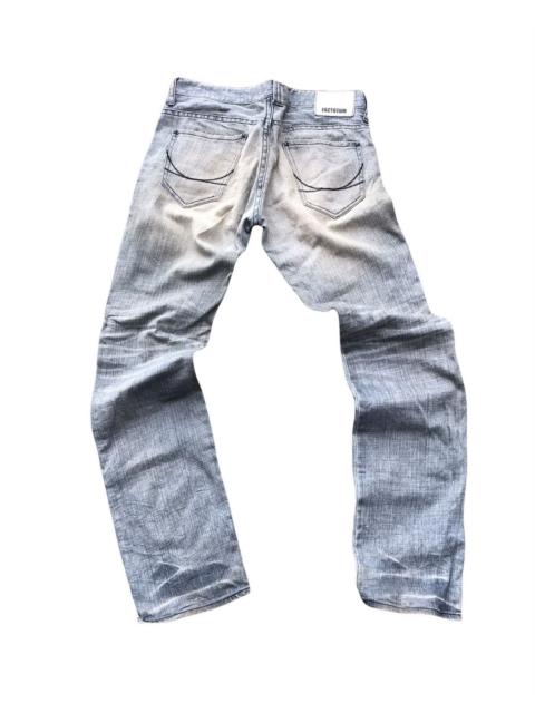Other Designers Factotum japan denim distressed slim cut jeans