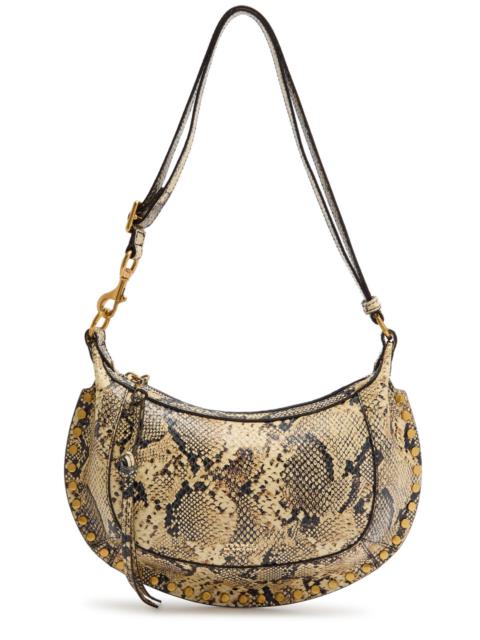 Isabel Marant Isabel Marant Oskan Moon Python-effect Leather Shoulder bag