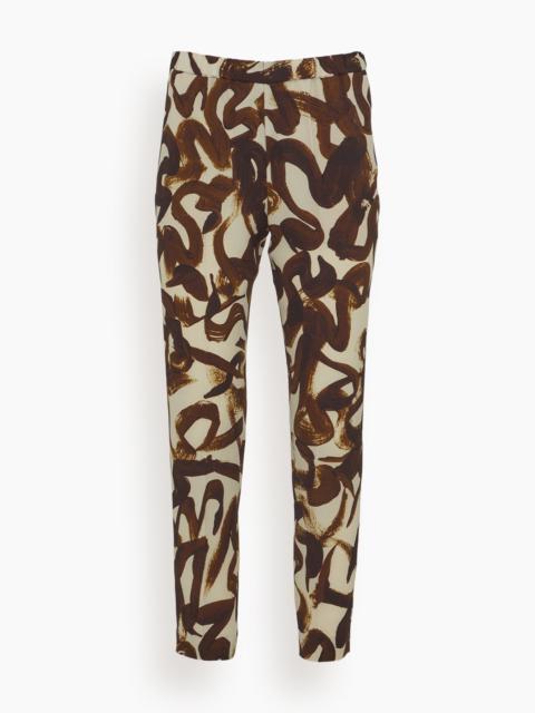 Dries Van Noten Palmira Pant in Brown