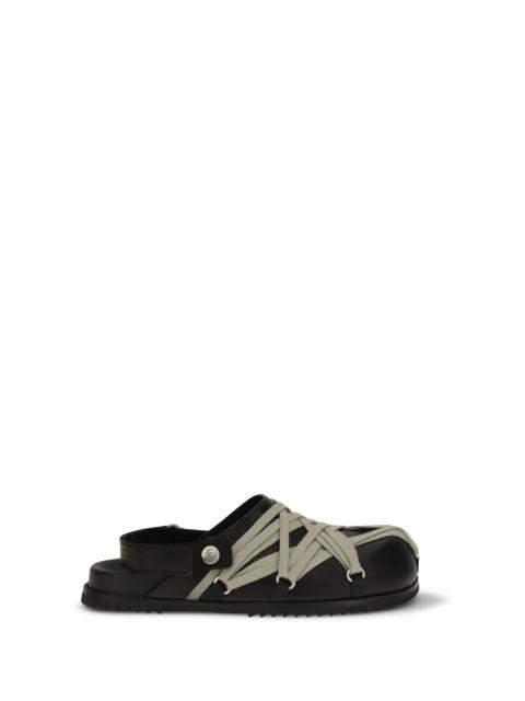 Rick Owens Rick Owens Megalace Leather Mules