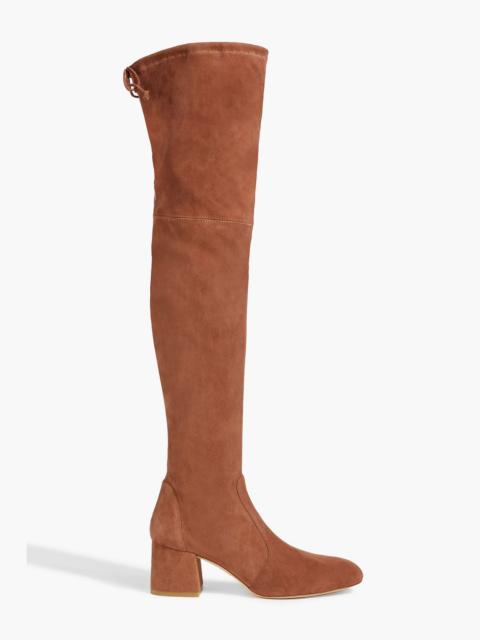 Stuart Weitzman Flareland suede over-the-knee boots