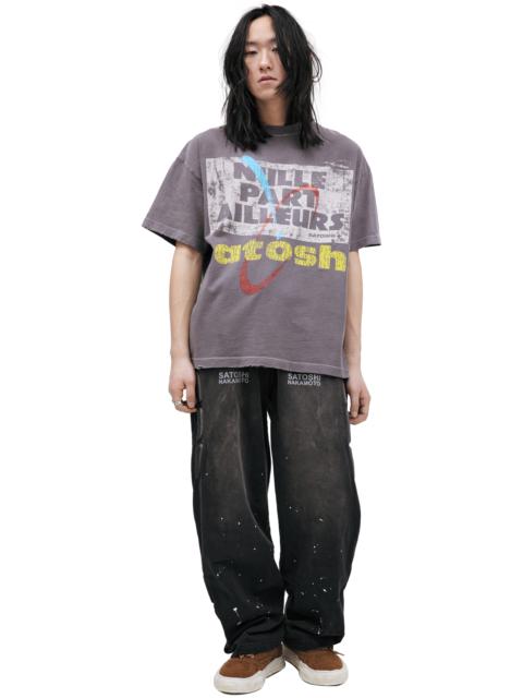 SATOSHI NAKAMOTO GRЕY PRINT T-SHIRT