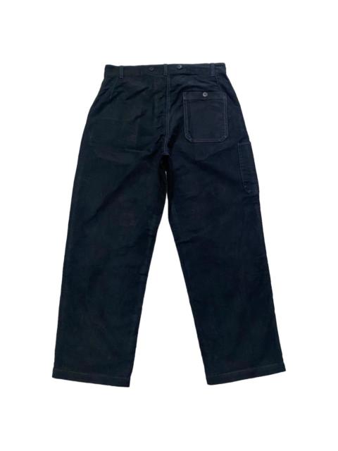 Other Designers Japanese Brand - BAKERS Moleskin Cotton Black French Work Pant