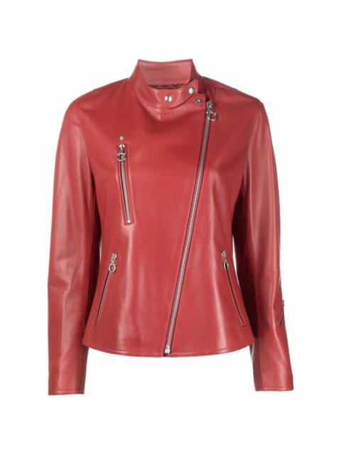 FERRAGAMO Ferragamo High-Neck Leather Jacket