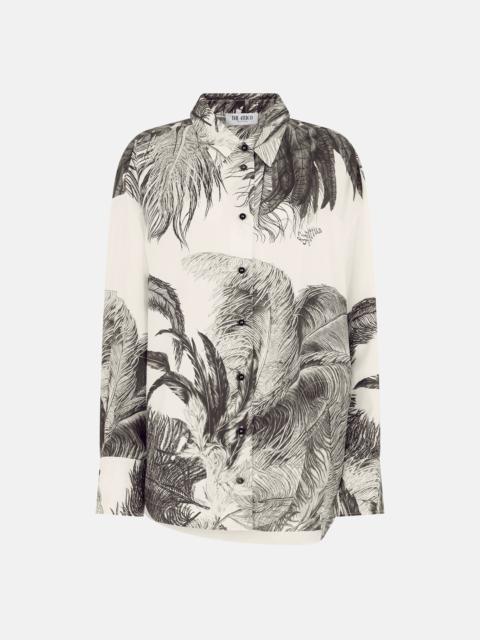 THE ATTICO ''DIANA'' WHITE AND BLACK SHIRT