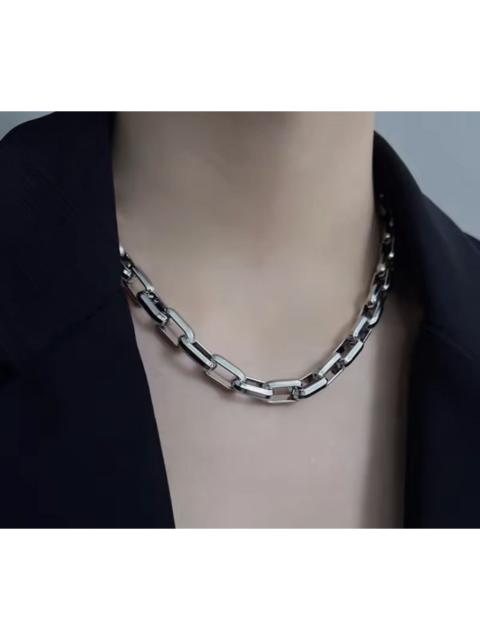 Other Designers Japanese Brand - 50 cm Thick Rectangle Paperclip Link Necklace