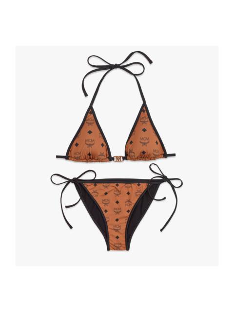 MCM MCM Monogram Print Bikini in Cognac at Nordstrom