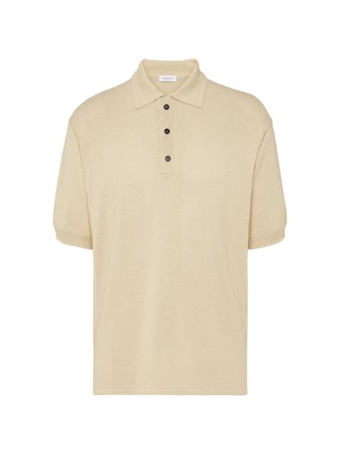 FERRAGAMO Ferragamo Logo-Plaque Knitted Polo Shirt