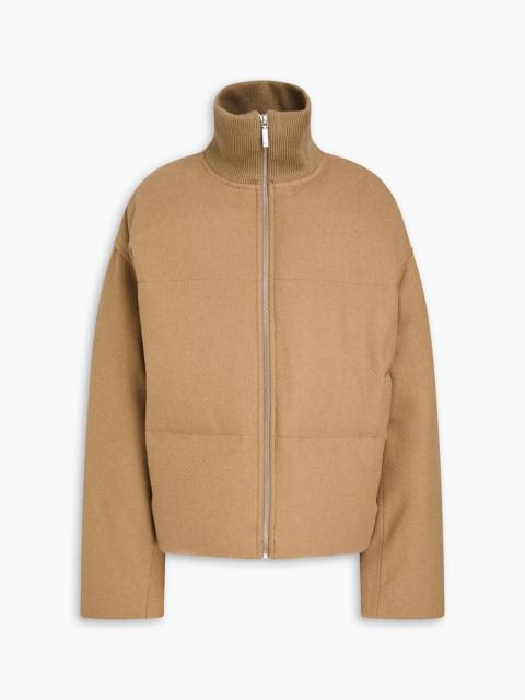 TOTEME Quilted wool-blend flannel down jacket