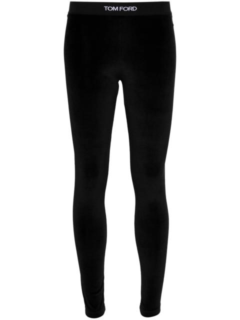 TOM FORD logo-waist leggings