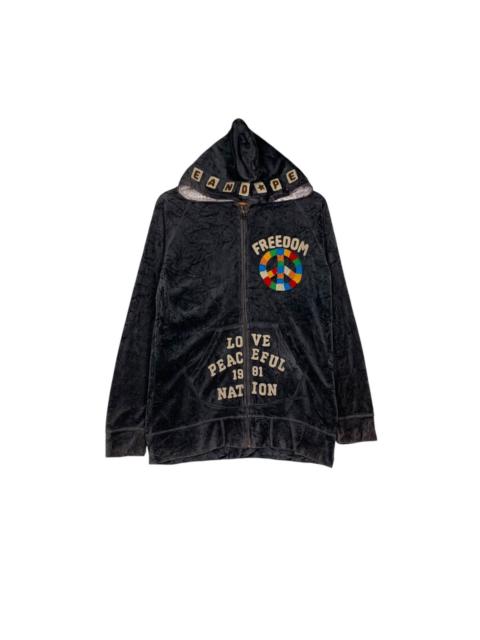 Other Designers Japanese Brand - ROUGH Union Made Freedom Velvet Zipper Hoodies #1545-C69