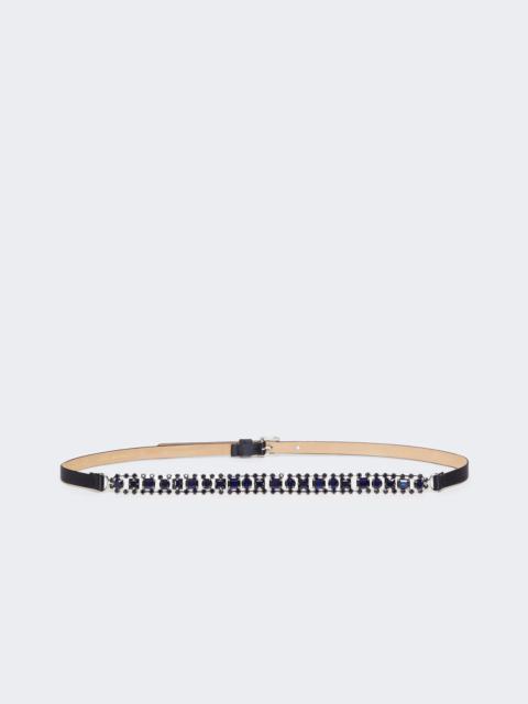 Max Mara GIORAS Bejewelled satin belt