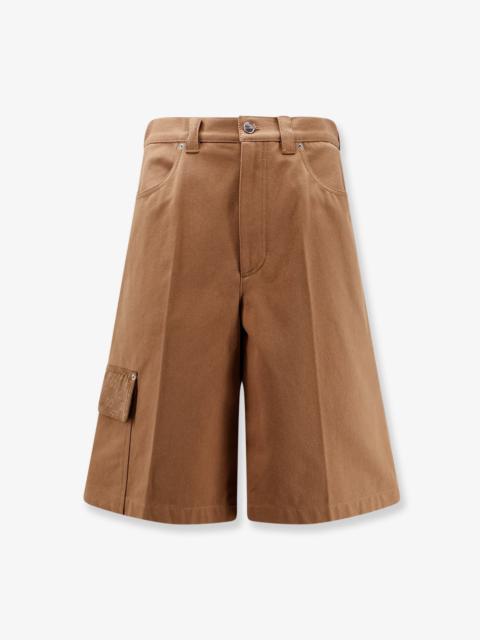 GUCCI Gucci Canvas Shorts Brown Men