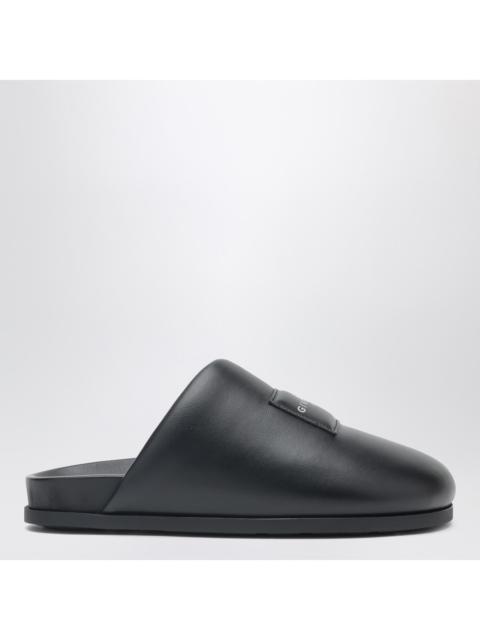 Givenchy Givenchy Label Flat Mules In Black Nappa Leather Women