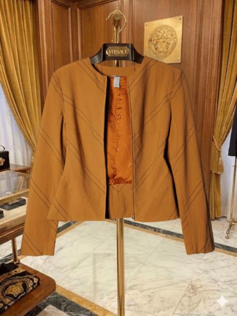 VERSACE GIANNI VERSACE COUTURE Wool Collarless Jacket Italy 42