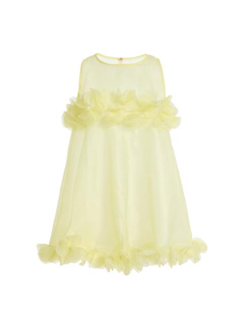 MARLIES GRACE Flora Ruffled Organza Top yellow