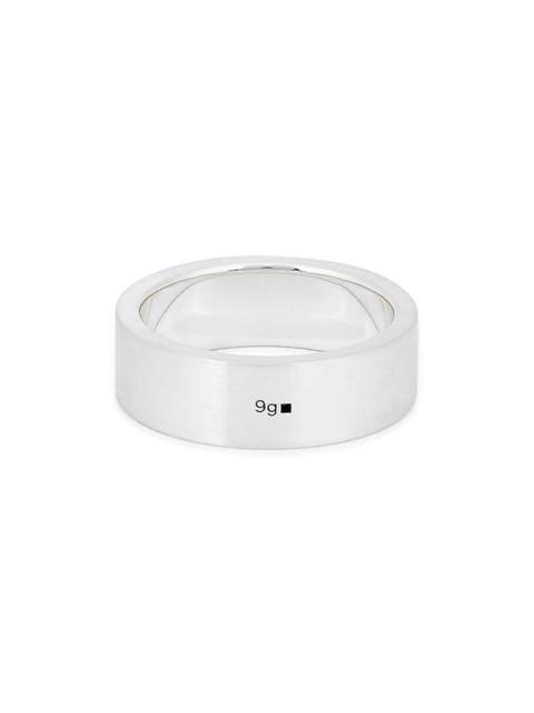le gramme 9g brushed sterling silver ribbon ring